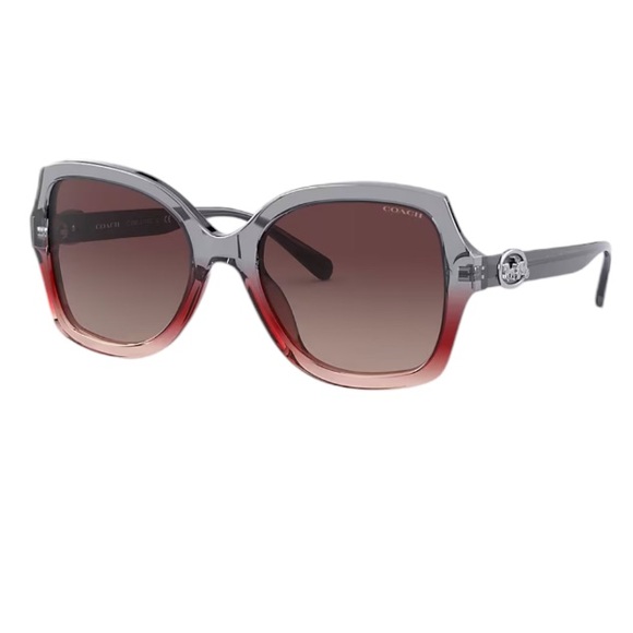 Coach Accessories - Coach L1147 Gray Burgundy Gradient HC8295 5620E2 56-21-140 Sunglasses